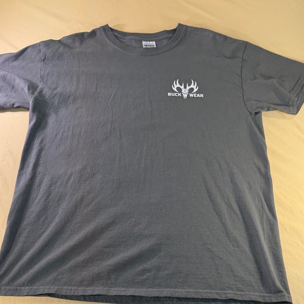 Book wear T-shirt, charcoal, gray crewneck, short sleeve size large